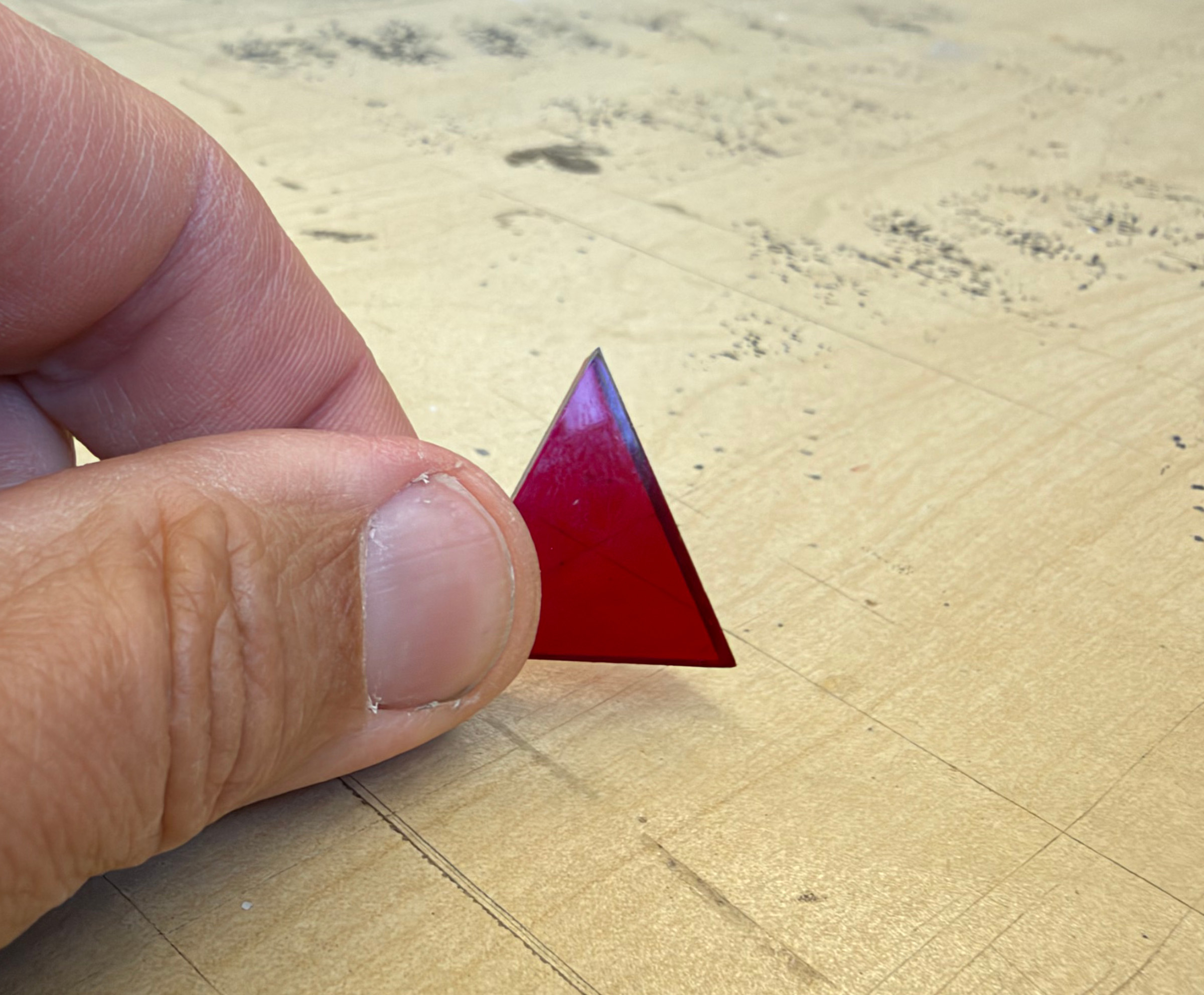 Laser cut triangl